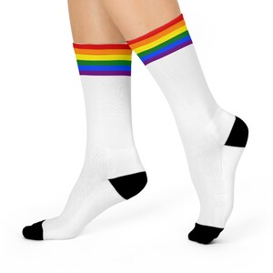 Socks Crew Cushioned Rainbow Pride