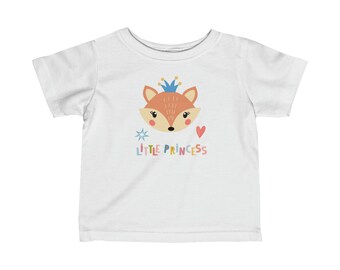 Adorable Little Princess Fox Infant Fine Jersey Tee