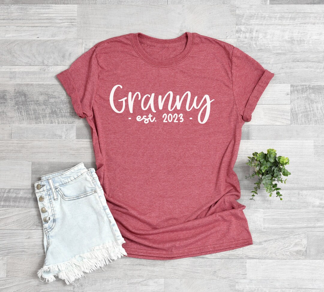 Granny Shirt, Granny Est 2023 Tshirt, Gift for Grandpa, Mothers Day