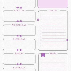 Colorful Digital/printable Weekly Planner Pages Bundle 29 Pages - Etsy