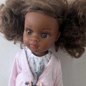 Paola Reina Doll 13 Inch – African American Girl | New Unboxed Doll in Pajamas | Collectible Doll Gift