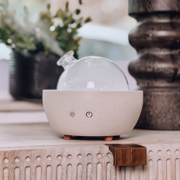 Essential Oil Diffuser - Dome Diffuser - Stone Concrete Aroma Diffuser - Terrazzo - Non toxic - Room Diffuser Humidifier