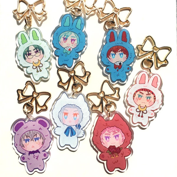 Enstars Glitter Epoxy Acrylic Charms (Undead, Akatsuki, Aklaloid, Valkyrie, Eden)