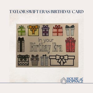 Cartão de aniversário da Taylor Swift Eras