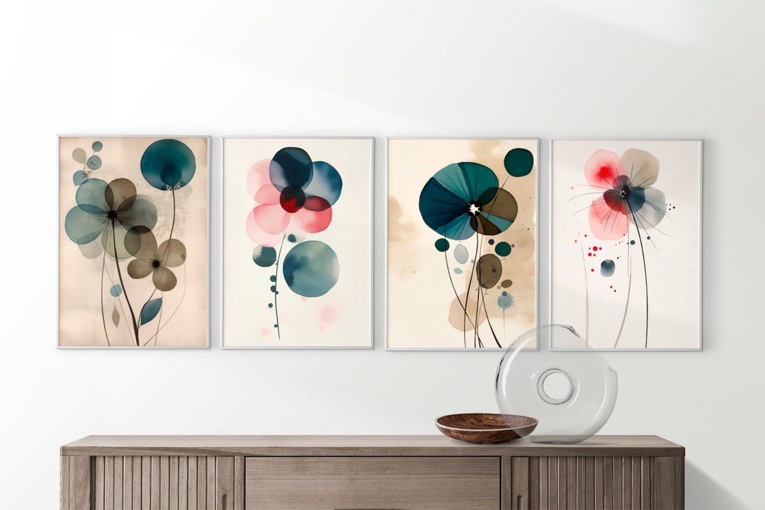 Four Printable Watercolor Sheets That Bring the Beauty of Flowers Into Your Space With Subtle ...