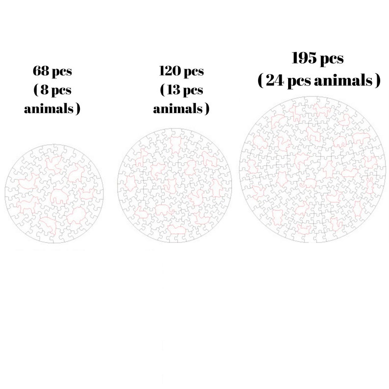 Custom Round Puzzle From Photo Wooden Jigsaw Puzzle for Adult Puzzle