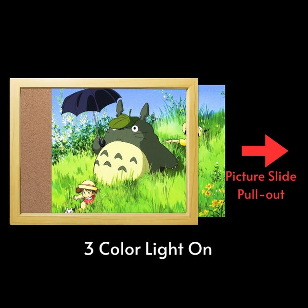 Totoro Lichtmalerei Ghibli Studio LED Malerei Hayao Miyazaki Lichtkunst Kreative Wandleuchte Geschenke für ihre Nachtlichter Geburtstagsgeschenke