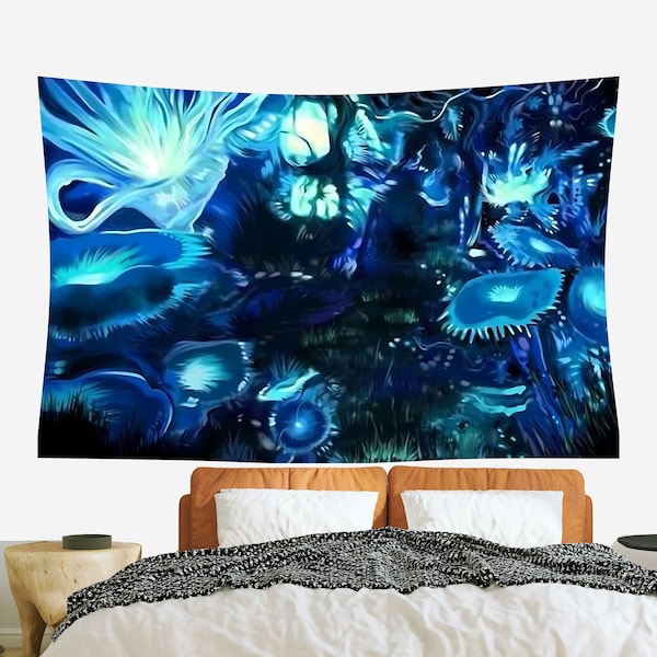 Avatar map Tapestry The Plant Tree of Pandora planet Tapestry Fantasy Tapestry Pandora Ins Night Background Wall Art Avatar Gift