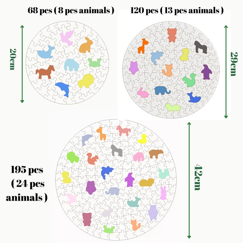 Custom Round Puzzle From Photo Wooden Jigsaw Puzzle for Adult Puzzle