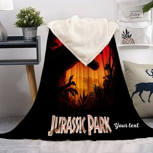 Jurassic park throw blanket hotsell