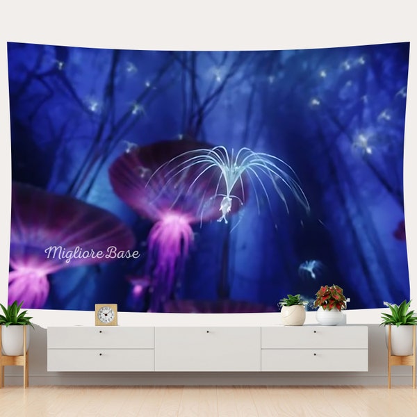 The seed of  Life Tree Tapestry Avatar Pandora  planet Tapestry Fantasy Background Wall Art for Avatar Lover Gift for Kids wall decor