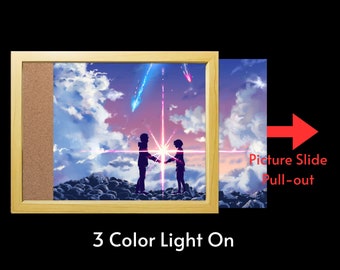 Anime Led Light Box Eyes Diy Paper Cut Light Box 3D Night Light