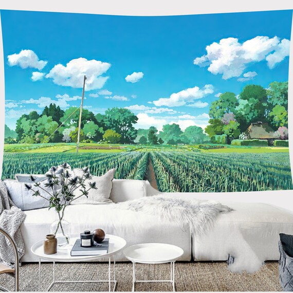 Studio ghibli wall tapestry hotsell