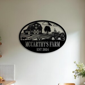 Personalized Metal Farm Entrance Sign | Metal Ranch Sign | Custom Metal ...