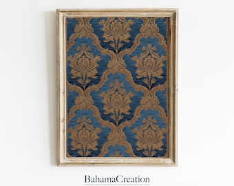 Antique Textile Wall Art PRINTABLE | Vintage Tapestry Art Print | Vintage Pattern Textile Print | Eclectic Wall Art Print DIGITAL DOWNLOAD