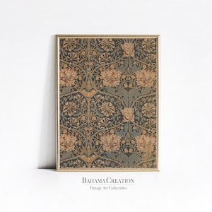 PRINTABLE Textile Wall Art | Antique Tapestry Print | light academia Home decor | Eclectic Wall Art Vintage Print | Farmhouse Home Decor