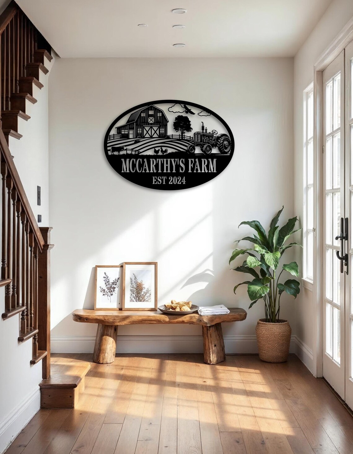 Personalized Metal Farm Entrance Sign | Metal Ranch Sign | Custom Metal ...