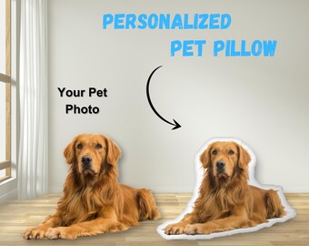 Custom Pet Pillow, Personalized Pet Pillow, Dog Pillow, Cat Pillow, Pet Portrait, Custom Animal Pillow, Dog Portrait Gift, Custom Pet Gift
