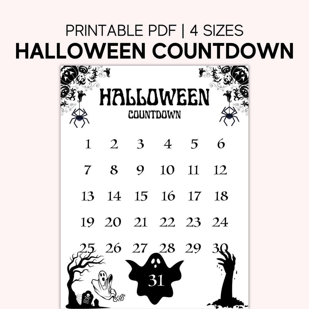 Halloween Countdown Calendar Printable Halloween Wall Art Etsy halloween-countdown-calendar-printable-halloween-wall-art-etsy