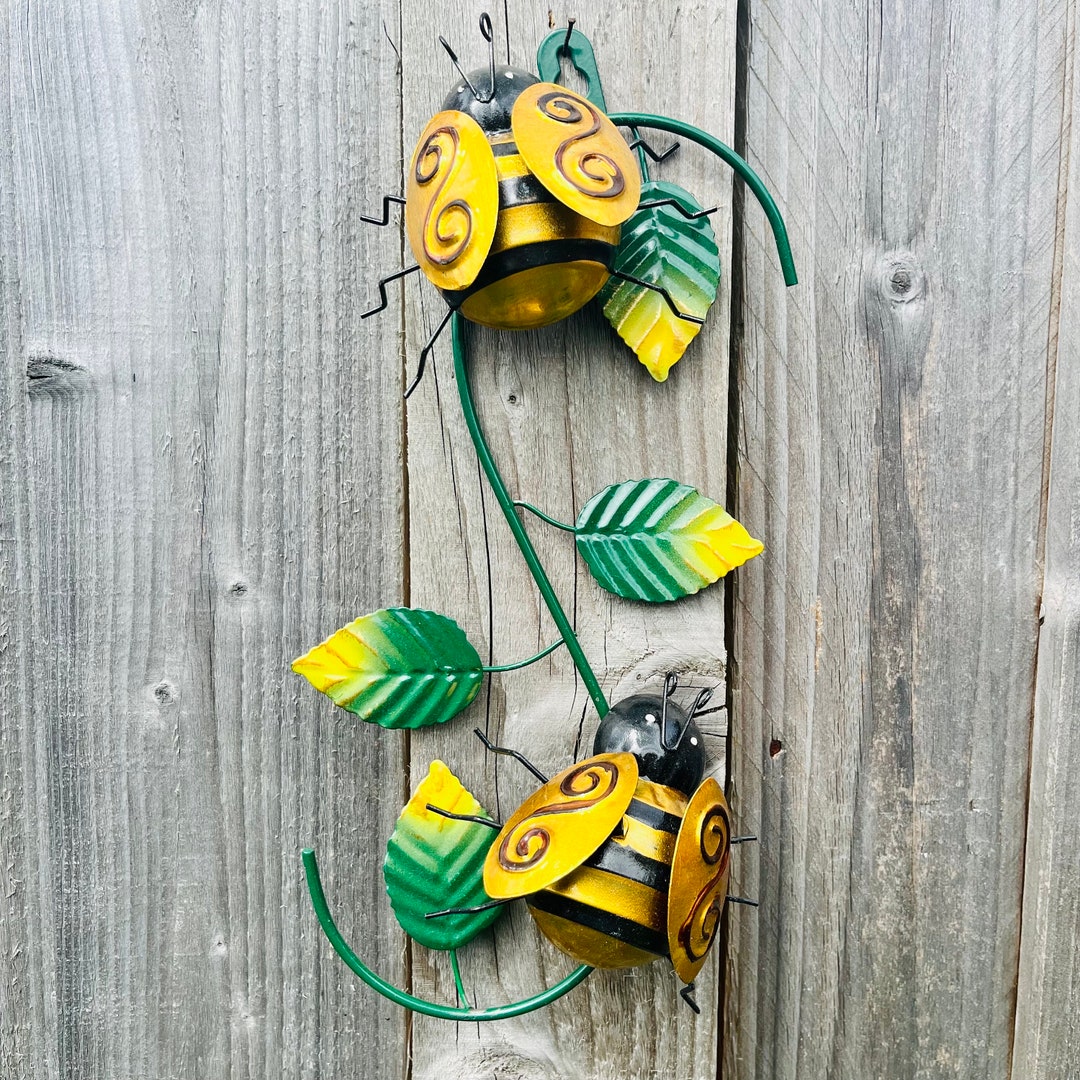 Bumble Bee Metal Wall Art Garden Art Handmade Metal Working Etsy