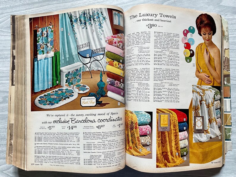Vintage 1965 Sears Catalog. Mid Century Advertisements. MCM Decor. Etsy