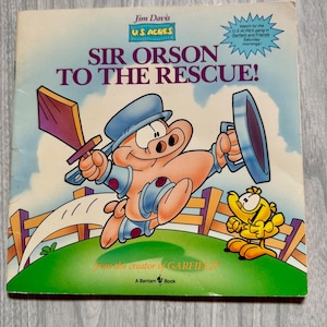 Vintage 1989 Garfield’s Sir Orson to the Rescue book by Jim Davis. Retro Garfield memorabilia