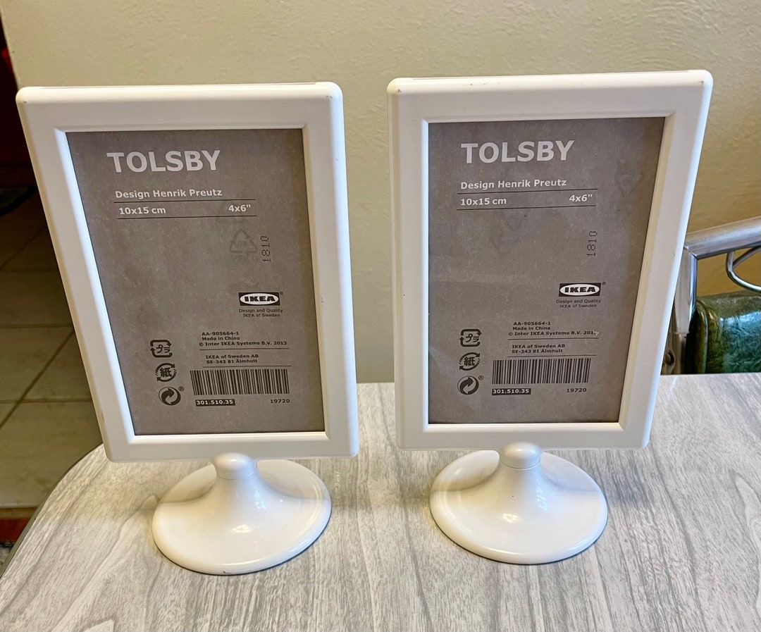 Two Vintage IKEA Picture Frames 4x6 Size Tolsby Frames Etsy