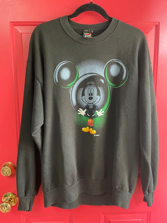 Vintage 1990s Mickey Mouse sweatshirt. Size XL Bla