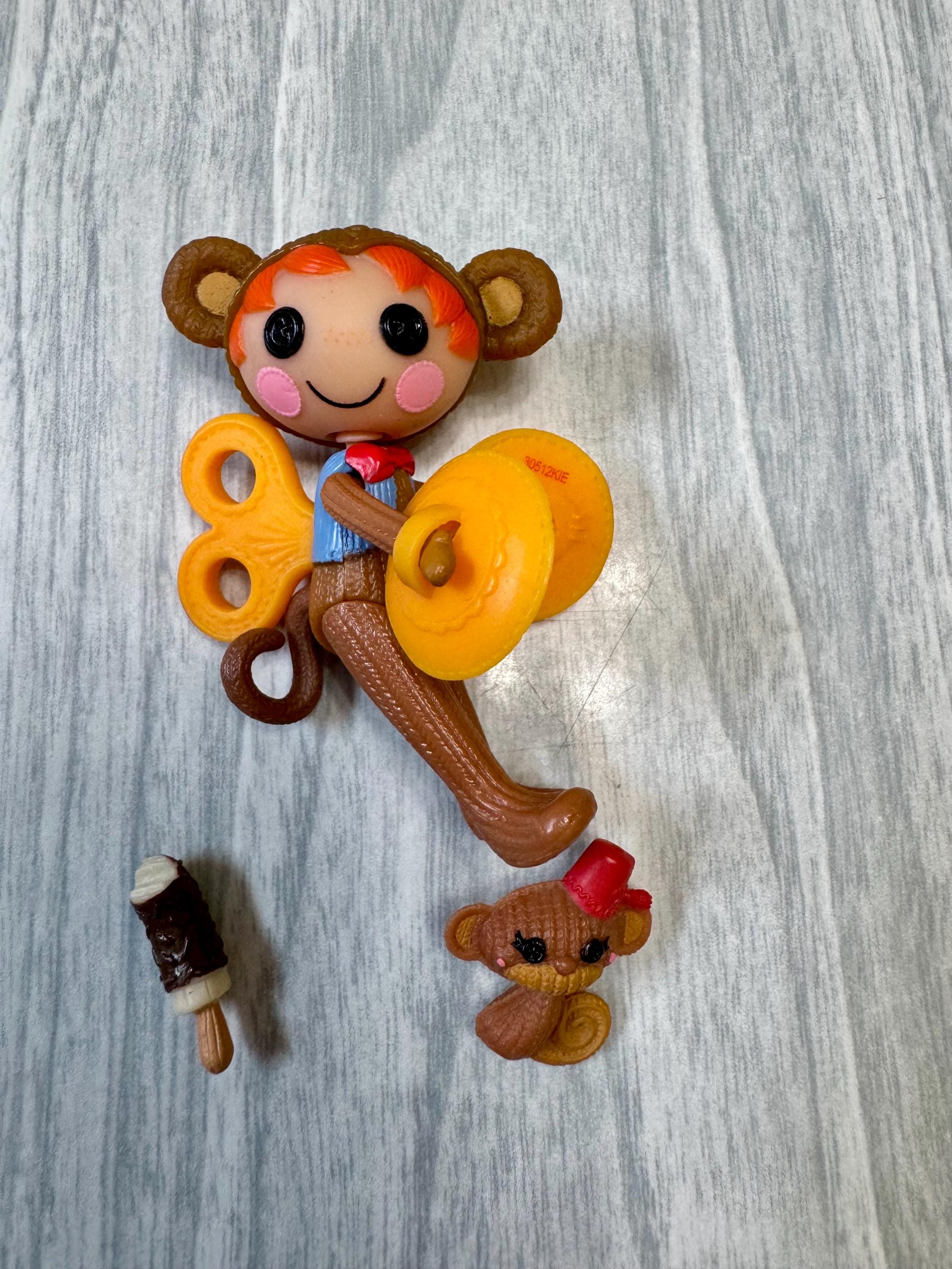 Vintage Lalaloopsy Doll Mini Ace Fender Bender With Monkey and