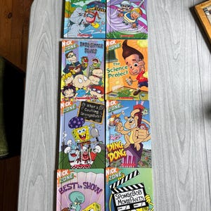 Vintage Nickelodeon Hardcover Book Lot: Y2K Kids TV Shows, 2002-2005 (8 Books)