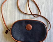 Vintage 80s to 90s Blue Esprit Crossbody Purse. 90s Retro Fashion Accessories.
