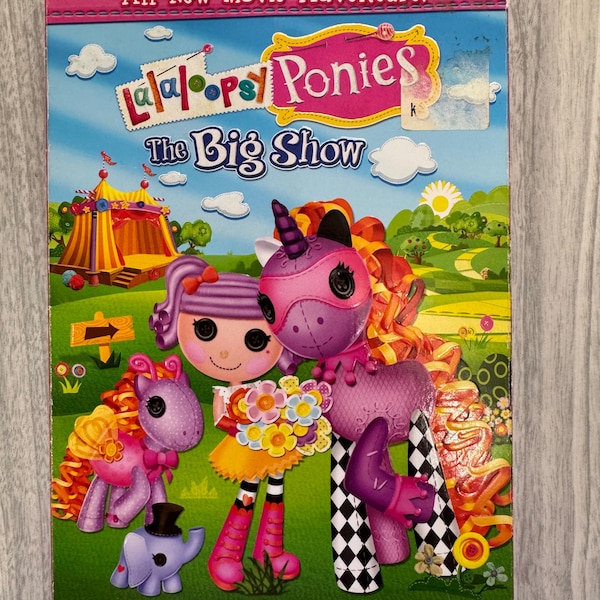 Vintage Lalaloopsy DVD. 2014 “Lalaloopsy Ponies the Big Show.” 2000s kid DVD nostalgia