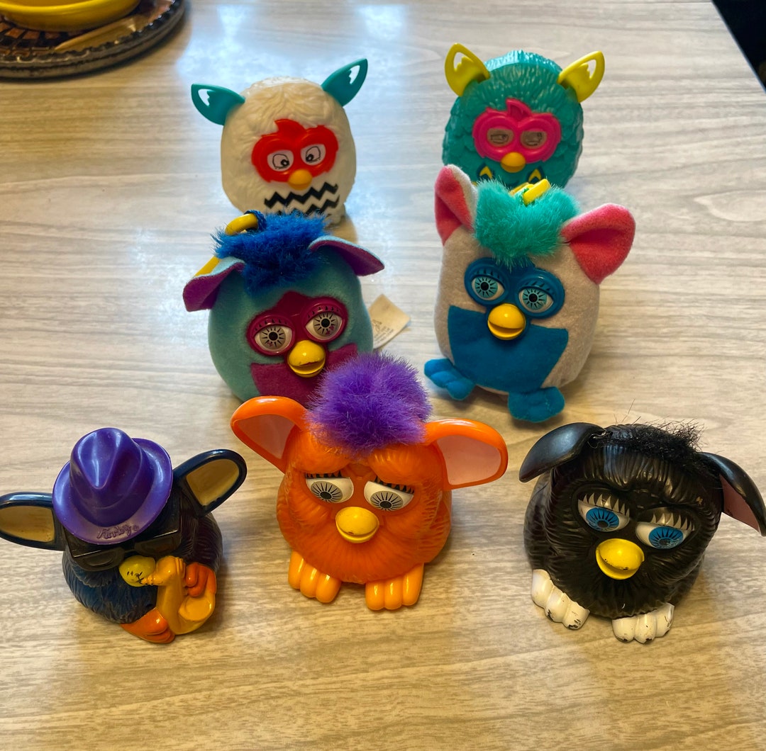Lot of Vintage Mcdonalds Happy Meal Furby Toys. 1998,2000,2013 - Etsy