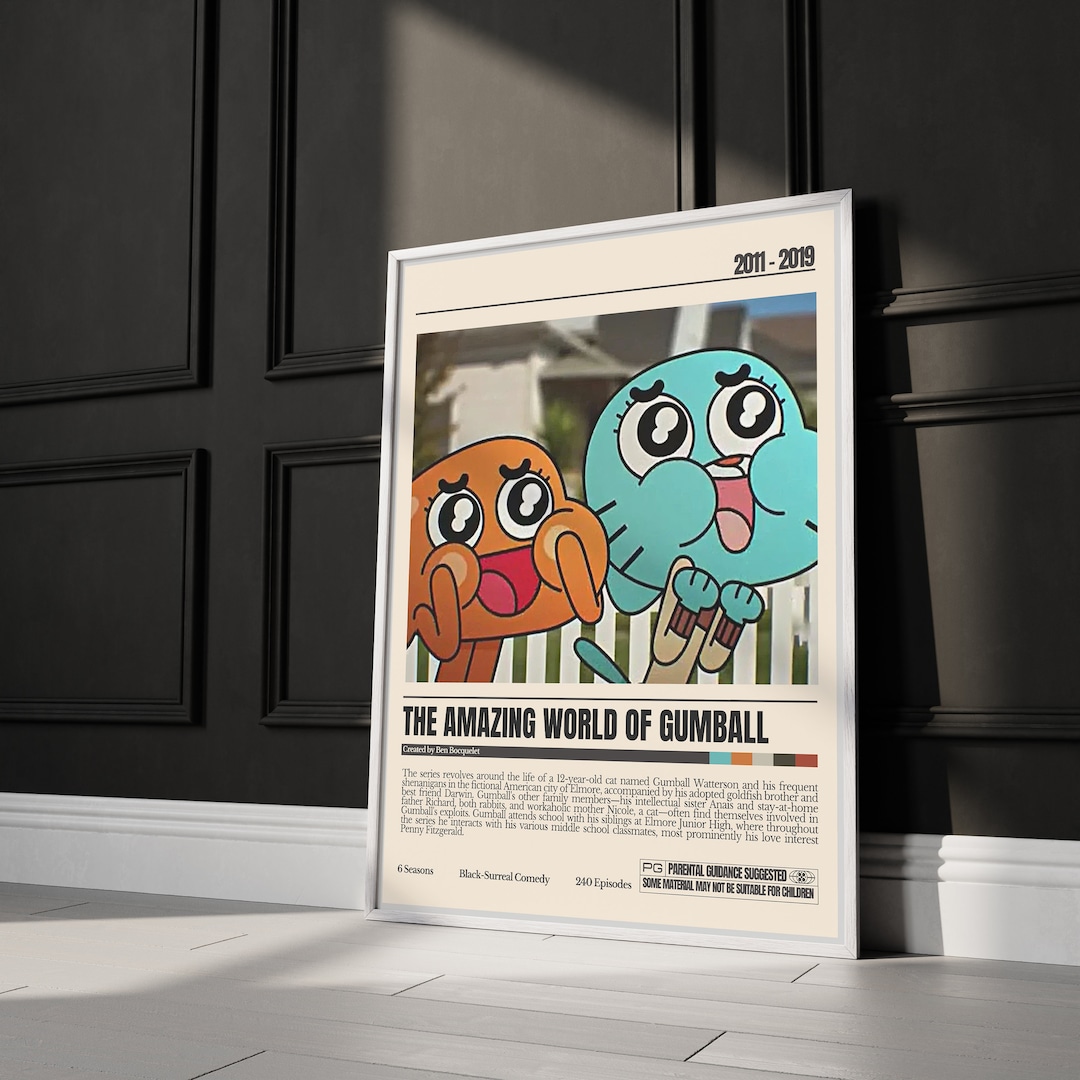 Gumball Poster Cartoon Network Posters Cartoon Movies Etsy Canada