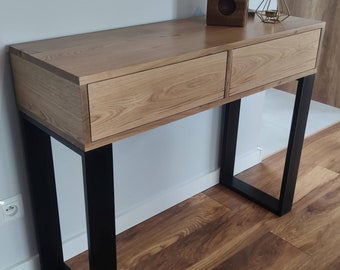 Solid Oak console. Oak console. Loft.