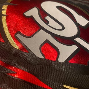 San Francisco 49ERS Women&#39;s Boxy Top | Color Pepper | Perfect Gift for Her | 49ER Street Wear