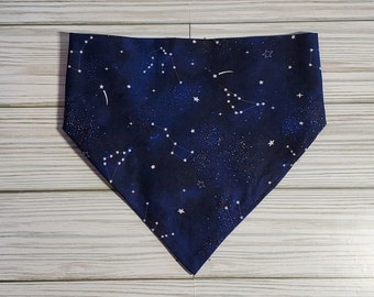 constellations dog bandana, cat bandana, pet clothing, dog gifts, cat gifts, slip on bandana, elastic bandana, pet accessories, dog neckwear