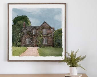 Country Cottage Print