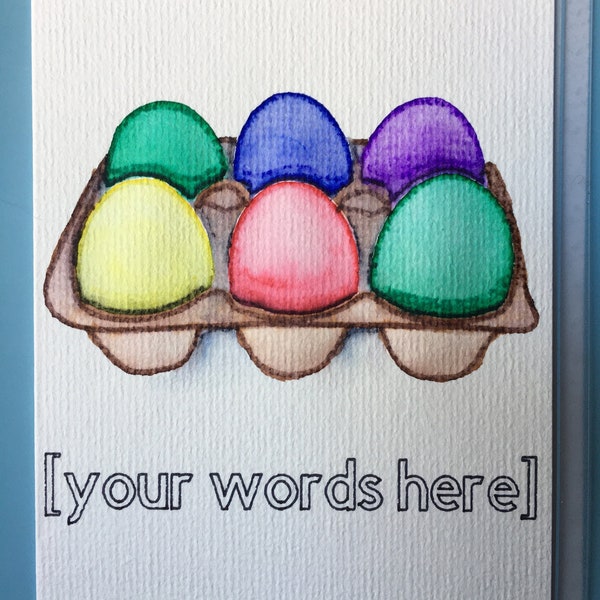 Happy Easter egg SVG (digital instant download) for Cricut watercolor markers & cards with Cricut Joy card mat or Cricut Maker card mat