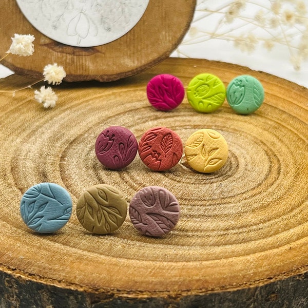 Create Your Stud Pack | Polymer Clay | Round Earrings | Tiny Studs | Lightweight Earrings