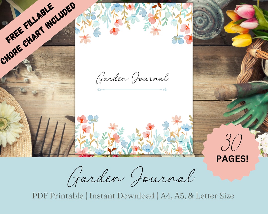 Garden Planner Printable Gardening Journal Planting Calendar Seed ...