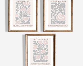 Scripture Wall Art for Couples , Bible Verses Wall Art Printable , Christian Artwork for Bedroom , Bible Quote for Love , Bible Posters