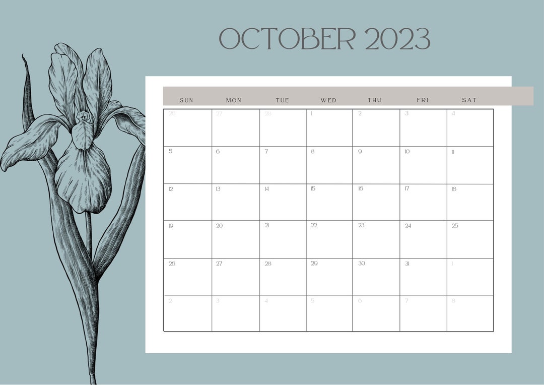 10 Month Calendar/planner Etsy