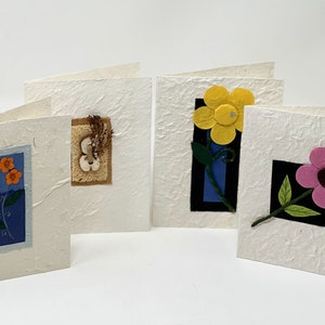 100% handgemaakte wenskaart (A) -set/4, van papier tot kunst ~ voor een speciaal iemand ~ geweldige collectie ~