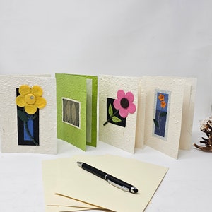 Biglietto d'auguri fatto a mano al 100% (B) -set/4, Dalla carta all'arte ~ a qualcuno di speciale ~ fantastica collezione ~