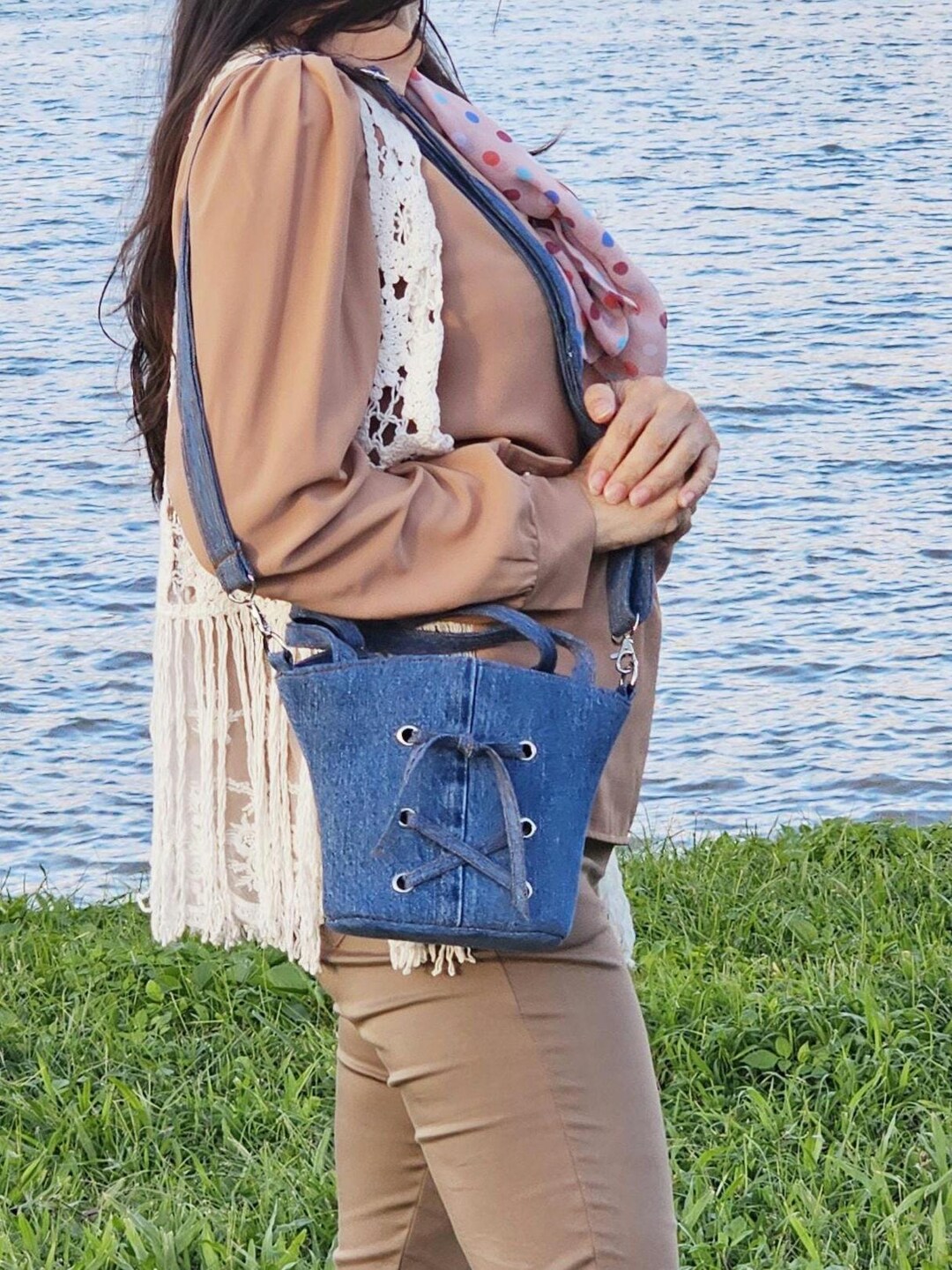 4G Soft Medium Bag In Denim main image 1