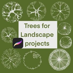 Procreate Brushes: Trees Collection/Procreate Tree Brushes/Stamps Collection