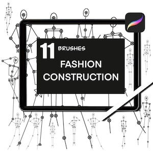 Procreate Brushes Set/Enhance Your Fashion Design Projects with Professional Construction Brushes