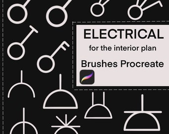 Electrical Plans Procreate Brushes Set for Architects/Architectural Plans