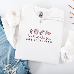 Trump EMBROIDERED Summer BBQ Sweatshirt MAGA Trump Sweatshirt Lets Go Brandon Maga Apparel Ultra Maga Womens Trump Clothes Trump Merch